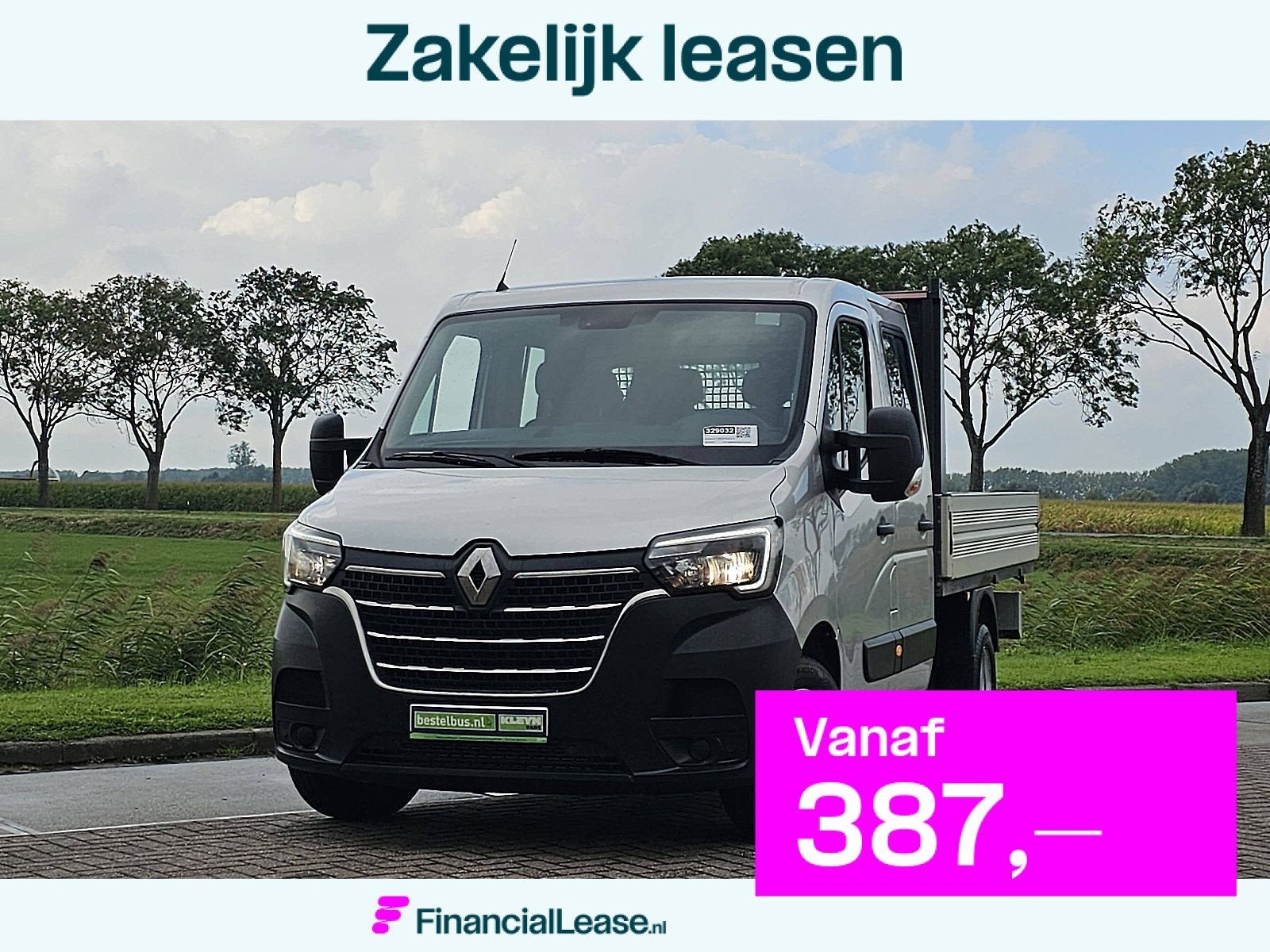 RENAULT MASTER 2.3 Dubbele Cabine Dubbellucht L3 Open-Laadba, Euro 6, Renault, 7 stoelen, 163 pk