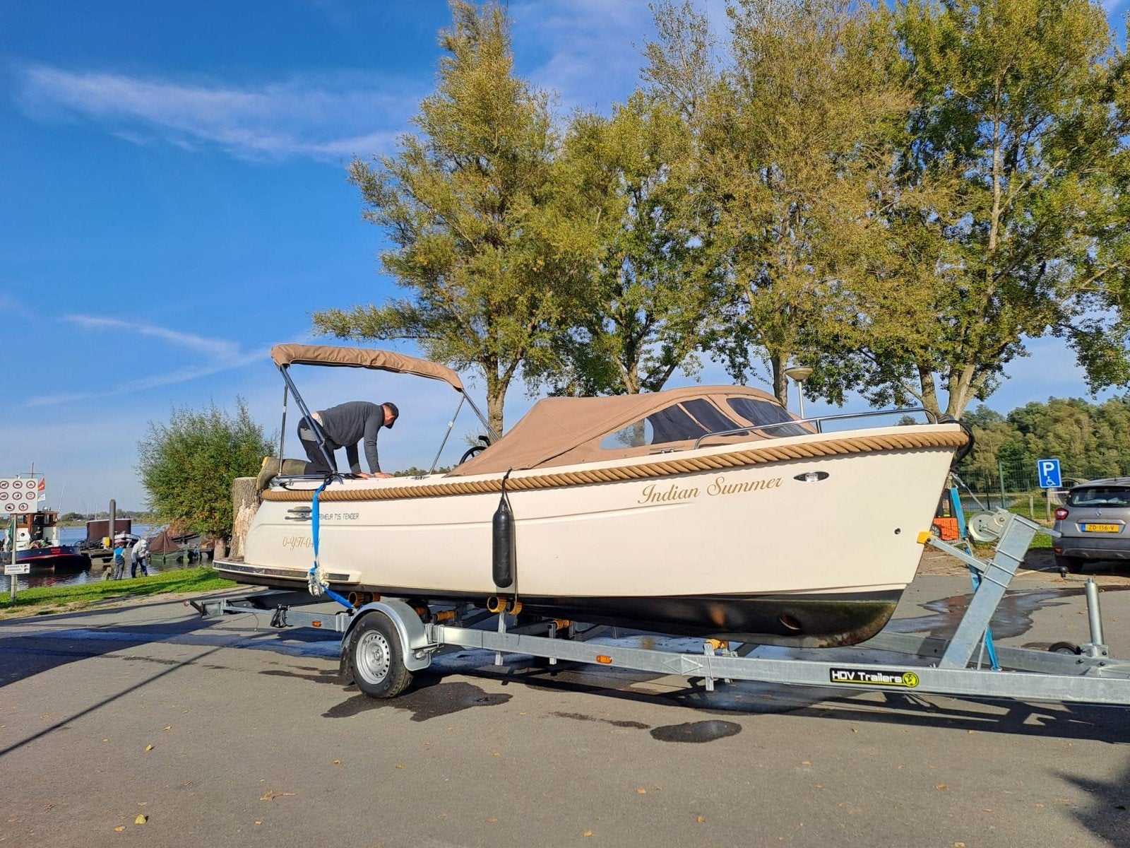 Primeur 715 met trailer, Tender, Zo goed als nieuw, Polyester, 7 m