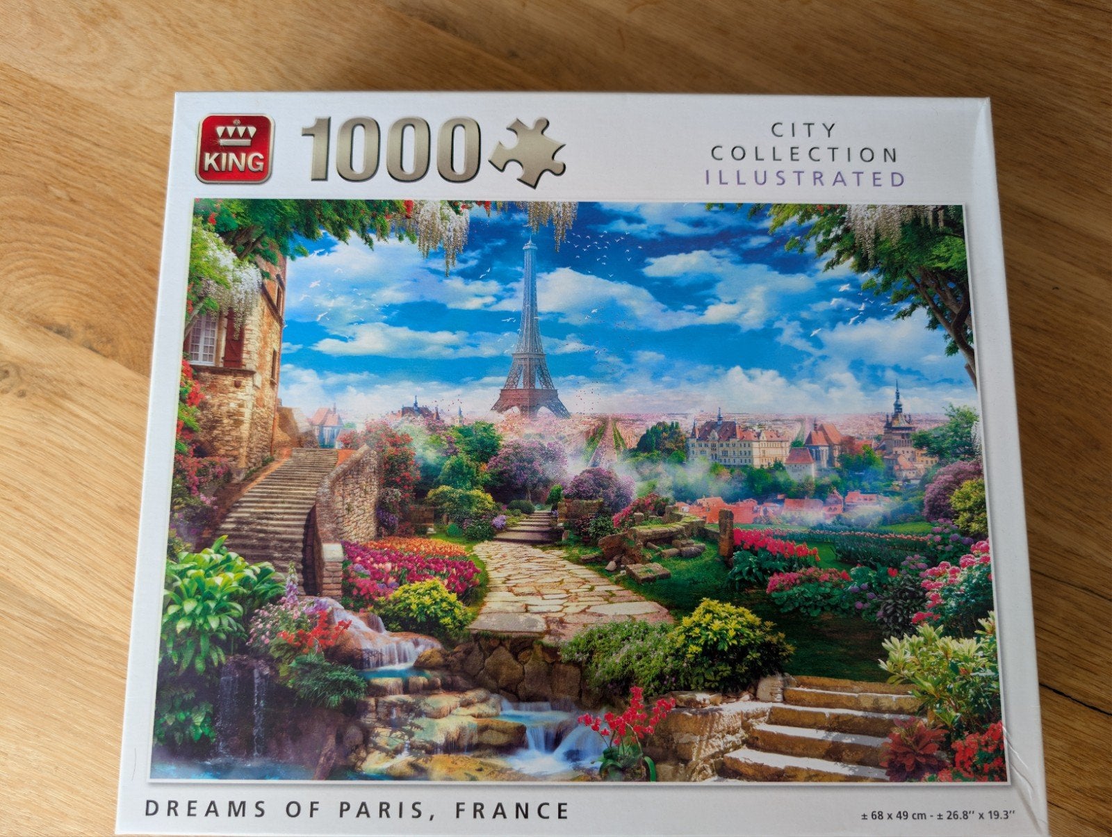 King Legpuzzel 1000 stukjes - Dreams of Paris, France, Ophalen, 500 t/m 1500 stukjes, Nieuw, Legpuzzel