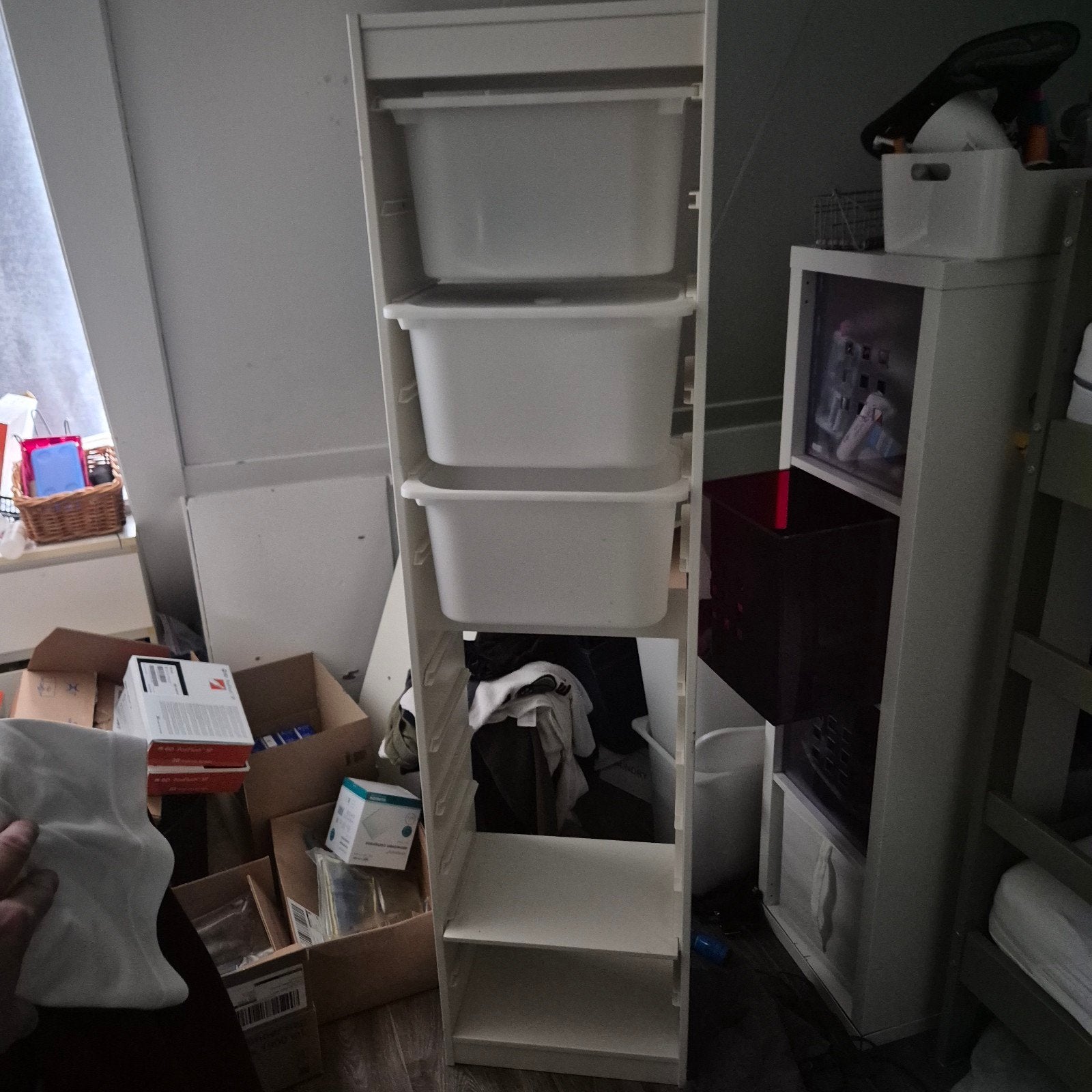 IKEA Trofast Opbergrek met Bakken - Wit, Ophalen of Verzenden, Gebruikt