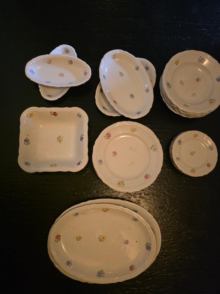 Meissen Porseleinen Servies - Stroublumen Patroon, Antiek en Kunst, Ophalen