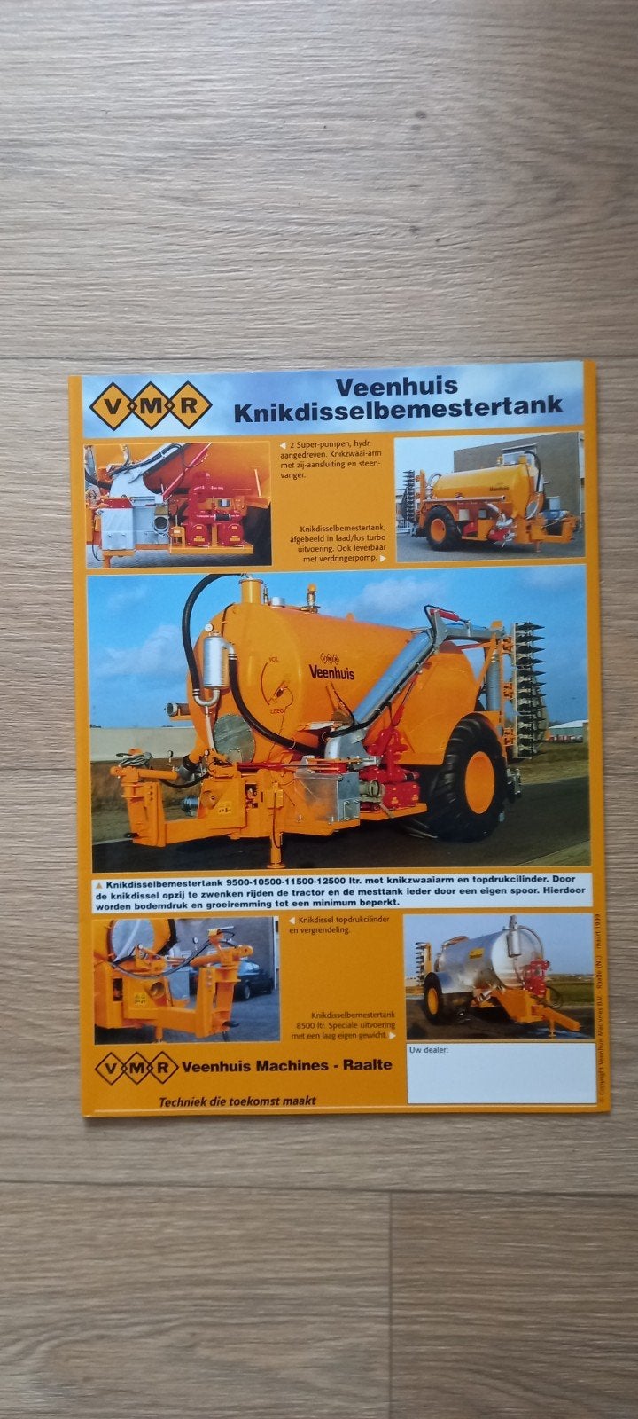 Veenhuis mesttank folder., Ophalen of Verzenden, Zo goed als nieuw