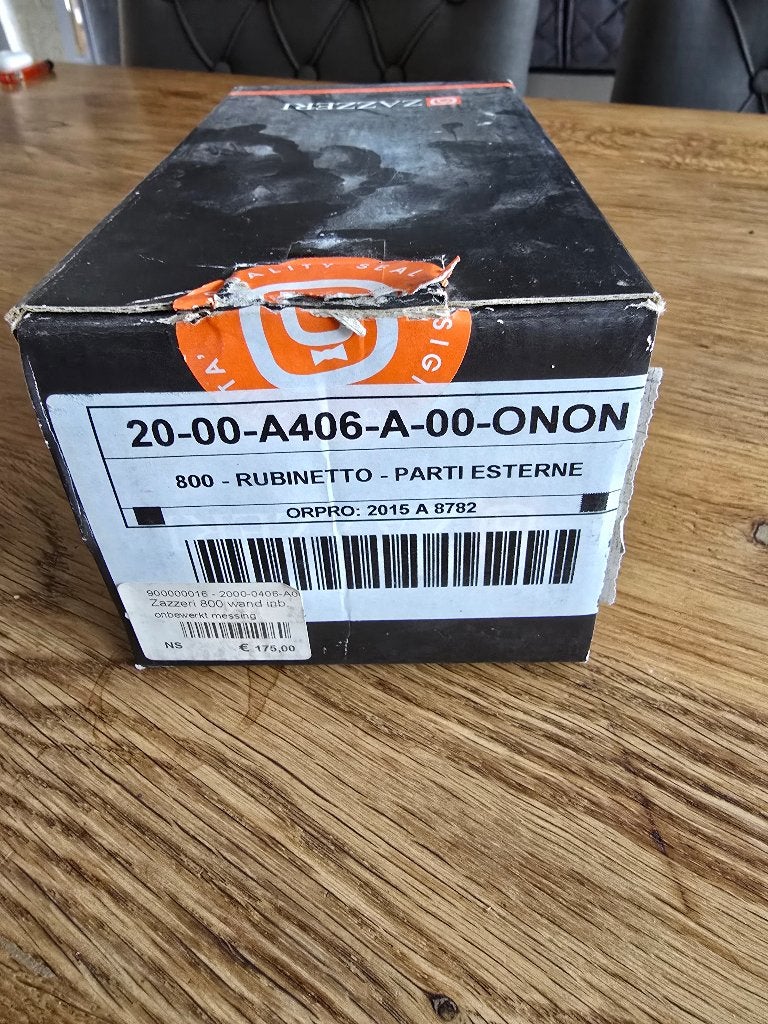 Nieuw in doos: Zazzeri800 Inbouw Wandkraan Afwerkset Messing, Koper, Nieuw, Ophalen of Verzenden, X