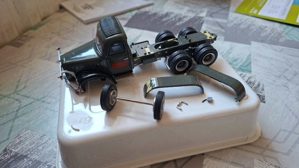 saurer 5 dm 6x6 bakwagen, Ophalen of Verzenden, Gebruikt, Bus of Vrachtwagen, Lion Toys