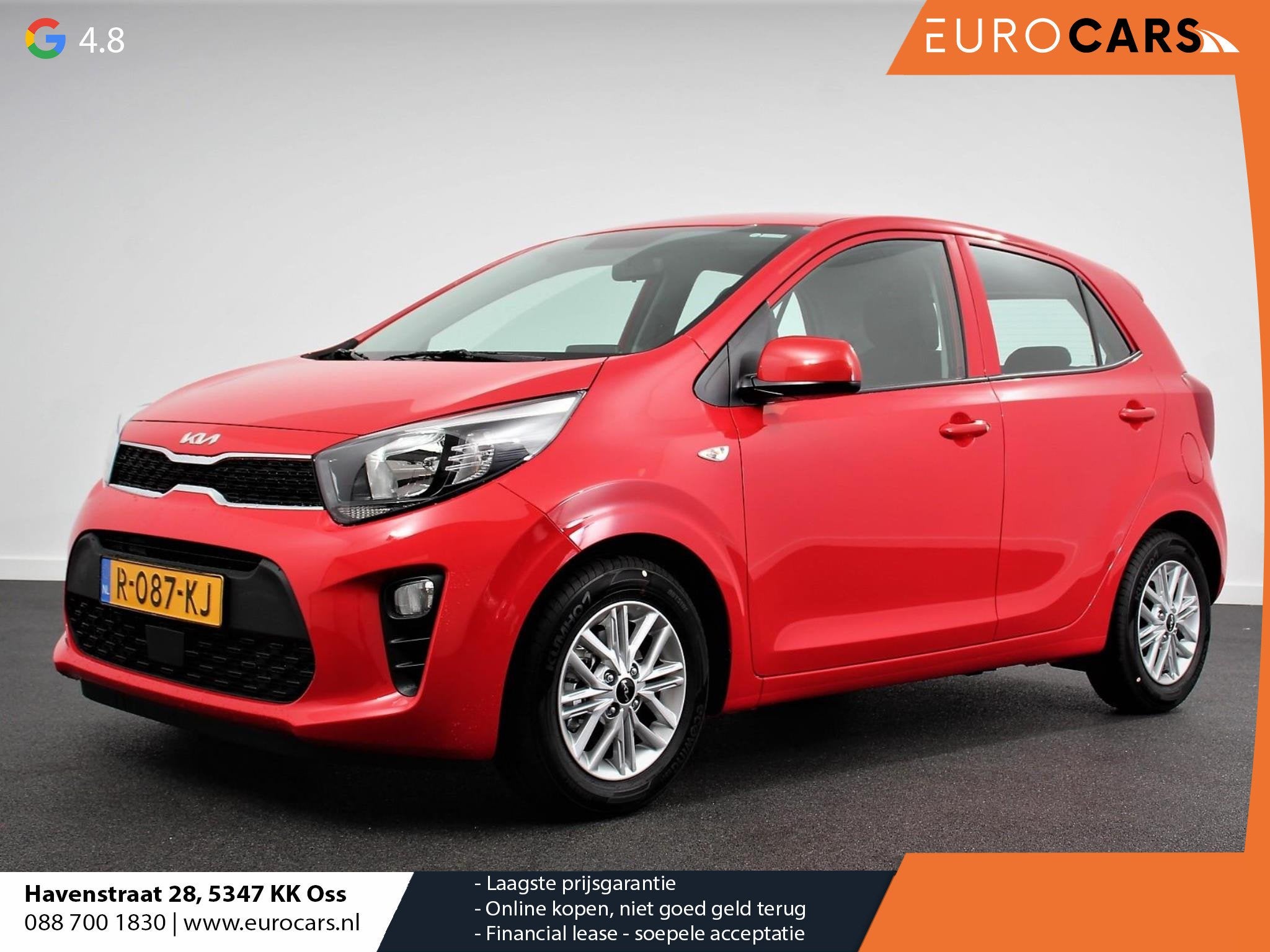 Kia Picanto 1.0 DPi DynamicLine Automaat Navigatie Apple Car, 877 kg, Stof, Gebruikt, Euro 6