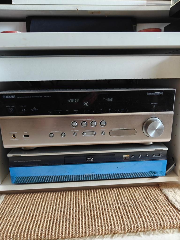 Yamaha RX  V671 versterker  + AB  Bijna Gratis, Ophalen, Gebruikt, 60 tot 120 watt, Yamaha