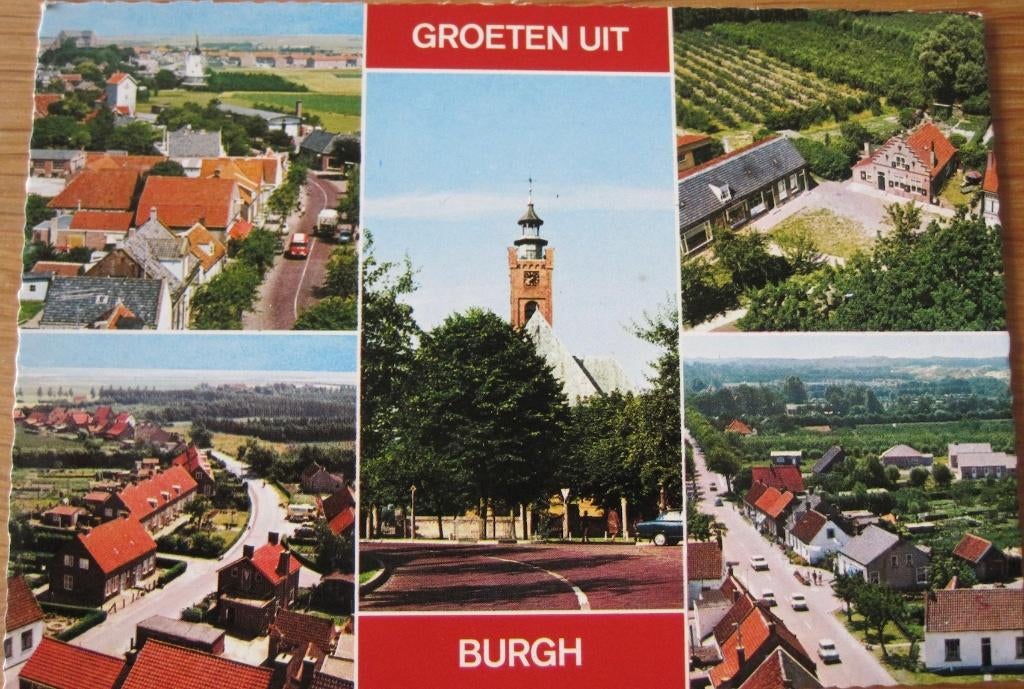 Groeten uit Burgh - zeventiger jaren - nieuw, Verzenden, 1960 tot 1980, Gelopen, Zeeland
