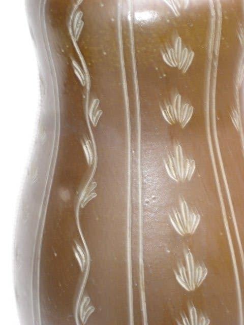 Vintage GROTE Sgraffito vaas Eiwa West Germany, Antiek en Kunst, Ophalen of Verzenden