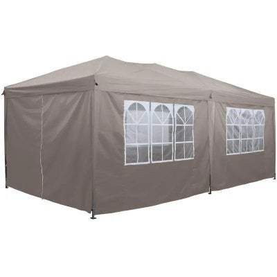 Partytent 3x6m met zijwanden - 1x gebruikt, Ophalen, Gebruikt, Opvouwbaar, Partytent