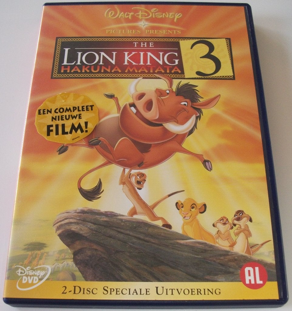 Dvd *** LION KING 3 *** 2-Disc Speciale Uitvoering Disney, Cd's en Dvd's, Dvd's | Tekenfilms en Animatie, Tekenfilm, Ophalen of Verzenden