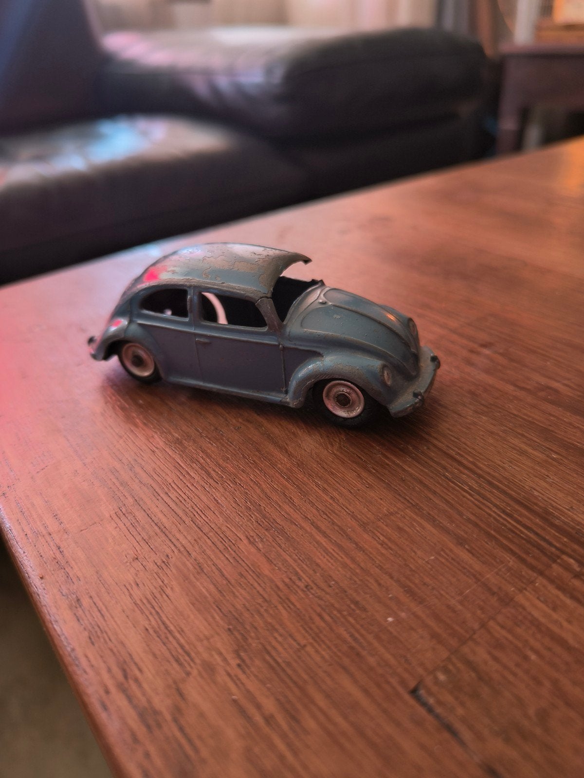 Oude Dinky Toys VW Kever - Vintage Speelgoedauto, Ophalen of Verzenden, Gebruikt
