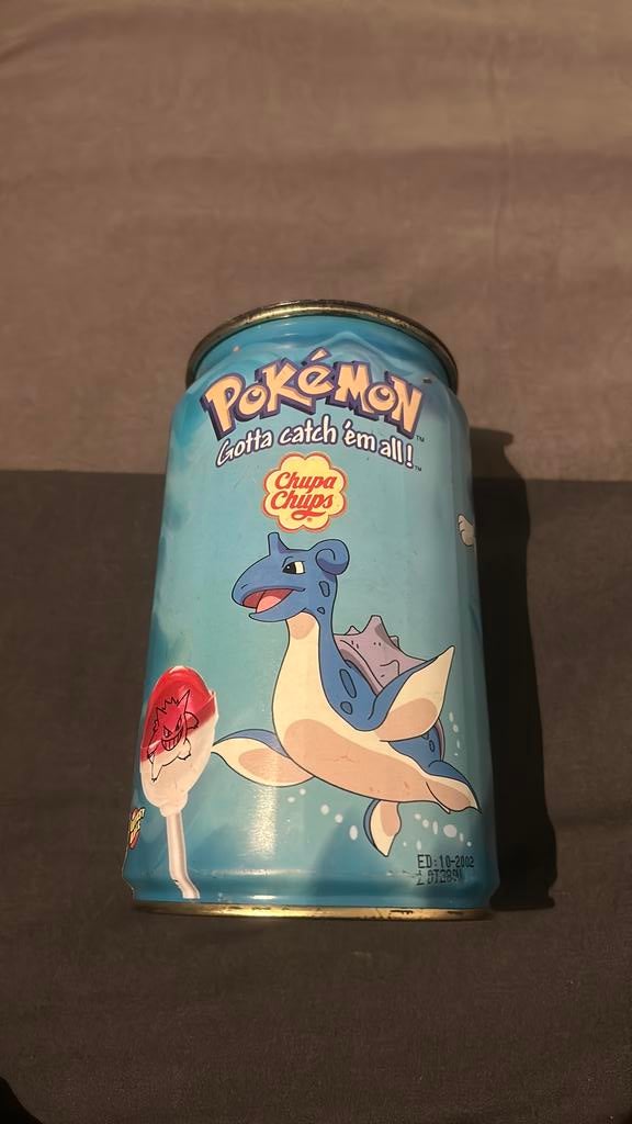 Pokémon X Chupa Chups vintage blik 2002, Verzamelen, Blikken, Ophalen of Verzenden, Zo goed als nieuw, Overige