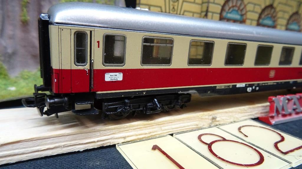 182=Marklin 4055 TEE rijtuig van de Duitse spoorwegen.304, Wisselstroom, Gebruikt, Wagon, Ophalen of Verzenden