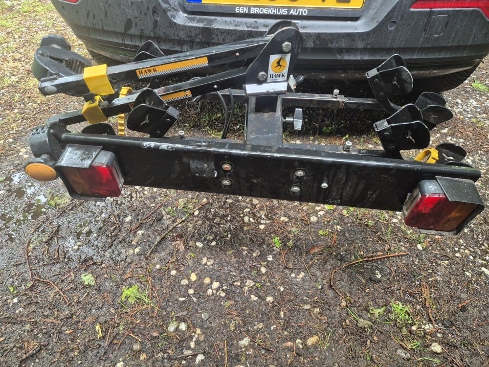 Fietsendrager voor 2 fietsen (Hawk) in goede staat, Auto diversen, Fietsendragers, Ophalen of Verzenden