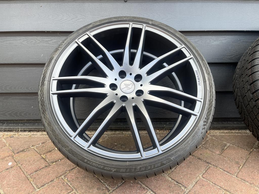 21 inch Hamann Challange voor BMW 5 / 6 en 7 serie G30 G60, Ophalen, 255 mm, Hamann Germany, Banden en Velgen