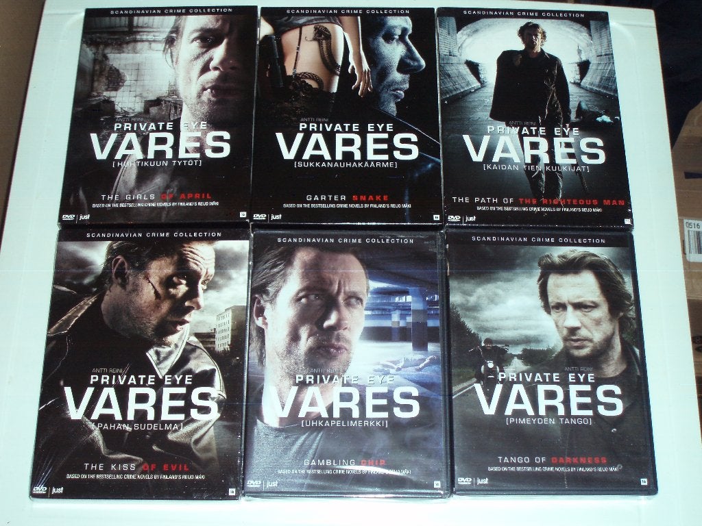 Private Eye VARES -6 Finse krimi's, 5 nieuw(4 folie) +1 zgan, Vanaf 16 jaar, Nederlands, Ophalen of Verzenden, Nieuw in verpakking