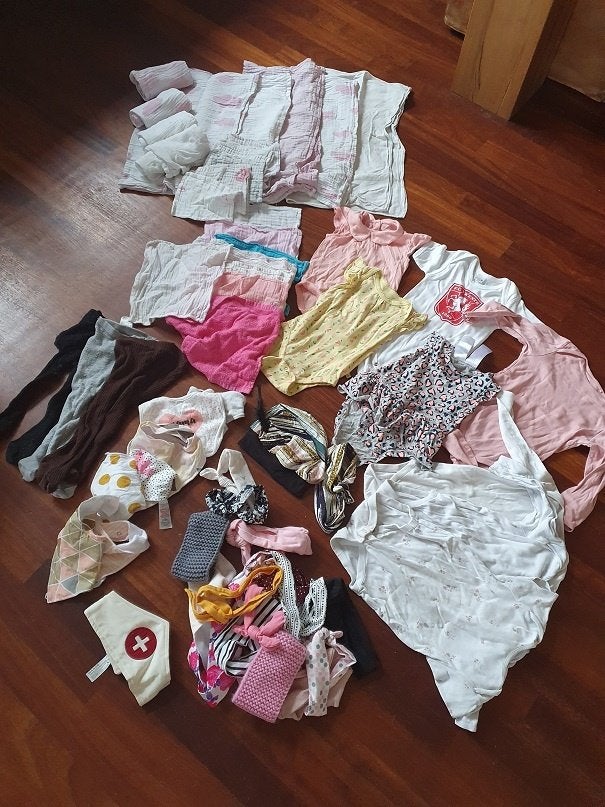 Hydrofiel luiers / doekjes /rompertjes / haarbanden  , Kinderen en Baby's, Badjes en Verzorging, Ophalen of Verzenden, Gebruikt