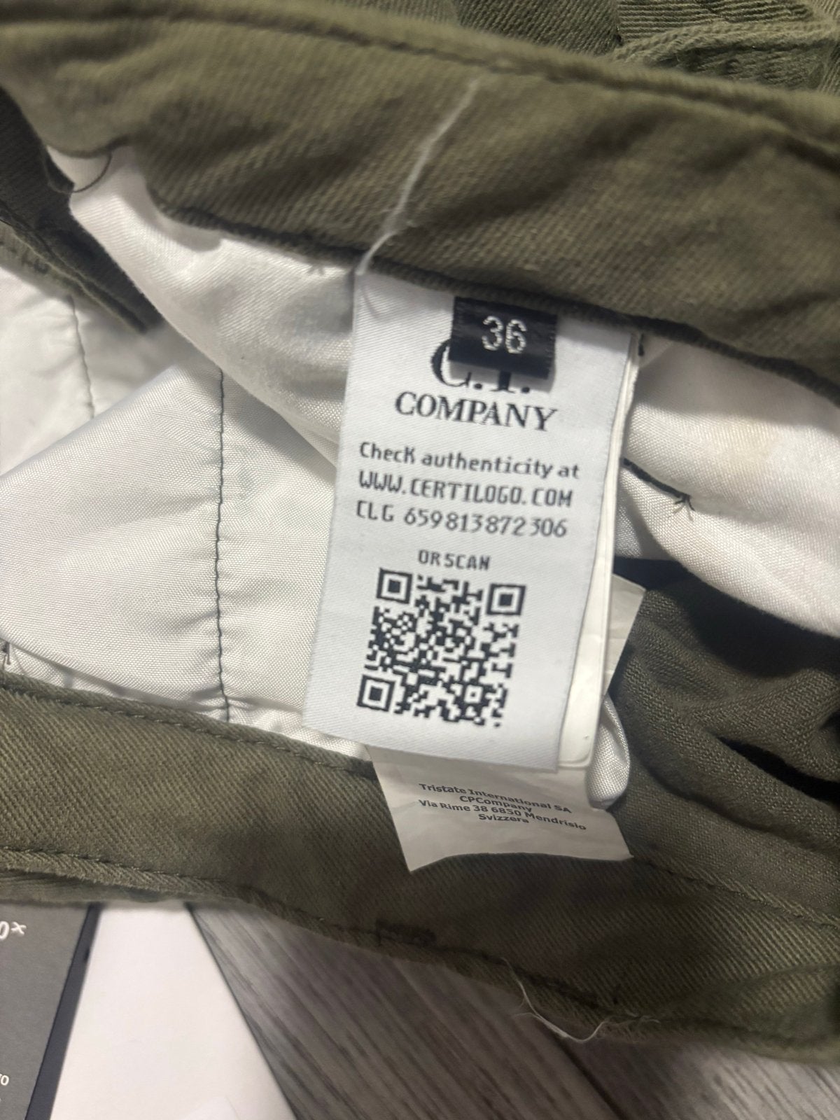 CP Company Cargo Broek - Maat 36, Kleding | Heren, Ophalen of Verzenden, Zo goed als nieuw, Overige maten, Groen