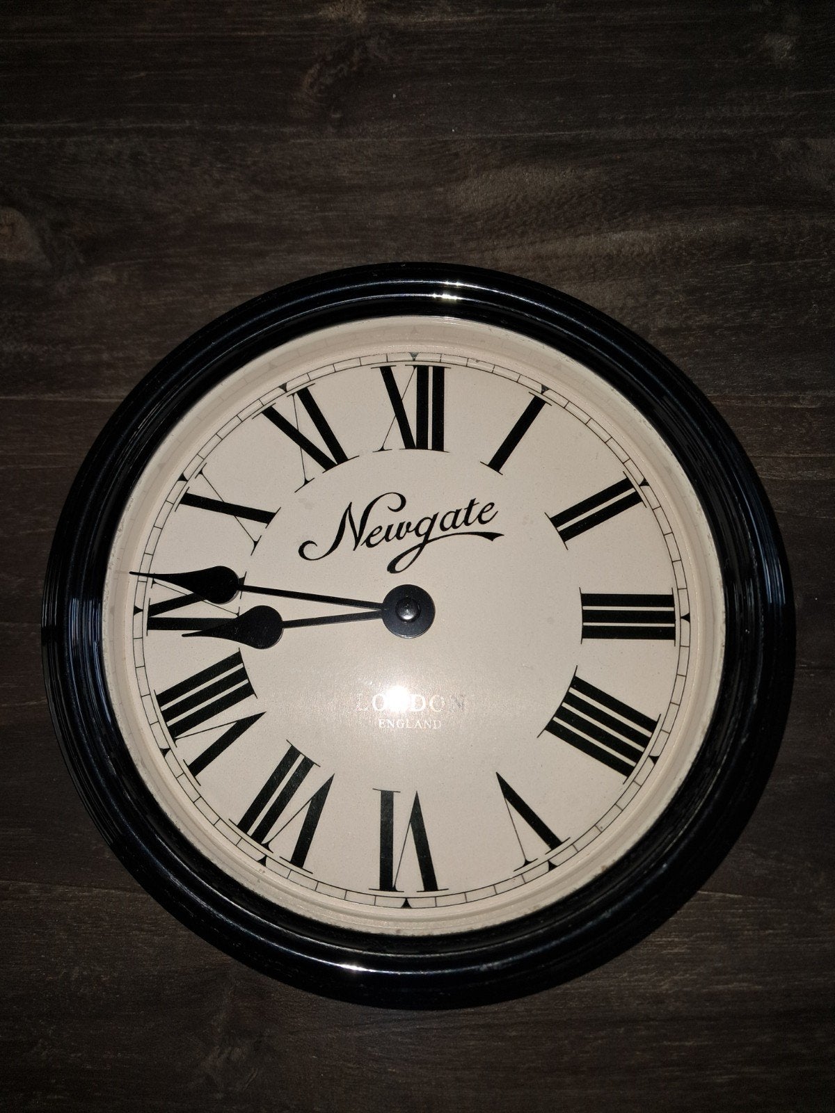 Newgate London Wandklok met Romeinse Cijfers, Huis en Inrichting, Wandklok, Landelijk, Analoog, Ophalen of Verzenden
