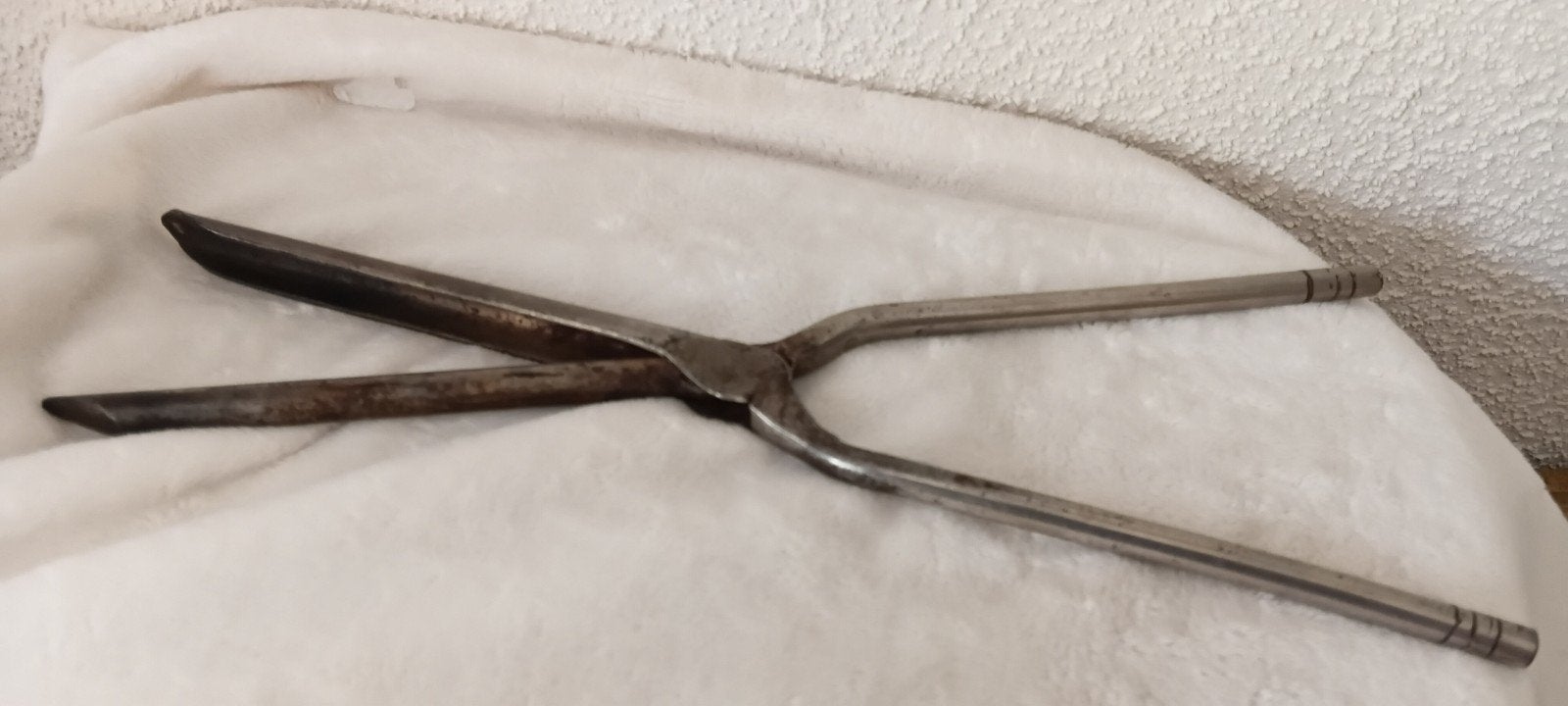 Antieke metalen krultang (onduleruizer / marcel-tang), Ophalen of Verzenden