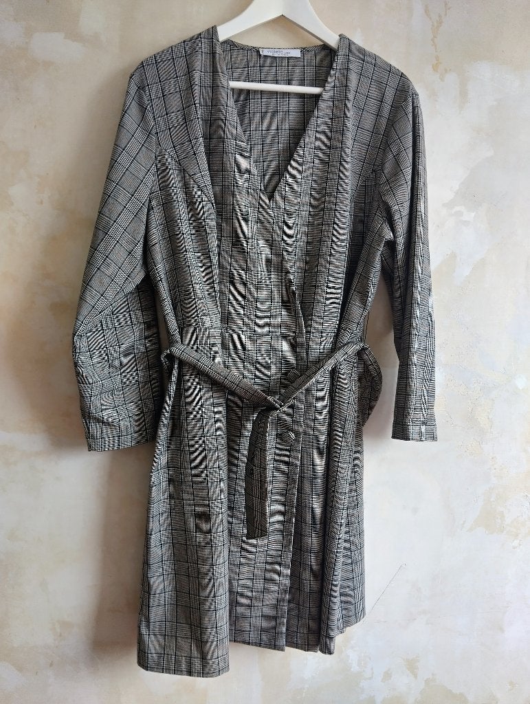 Mango Violeta geruite jurk - maat XL, Mango, Meerkleurig, Maat 46/48 (XL) of groter, Ophalen of Verzenden