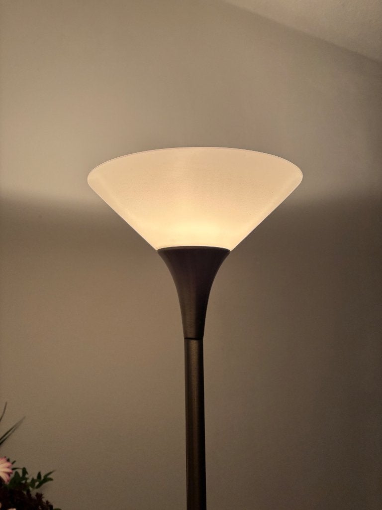 Mooie sta lamp met leeslamp en dimmer, Ophalen, Zo goed als nieuw, Metaal, 150 tot 200 cm