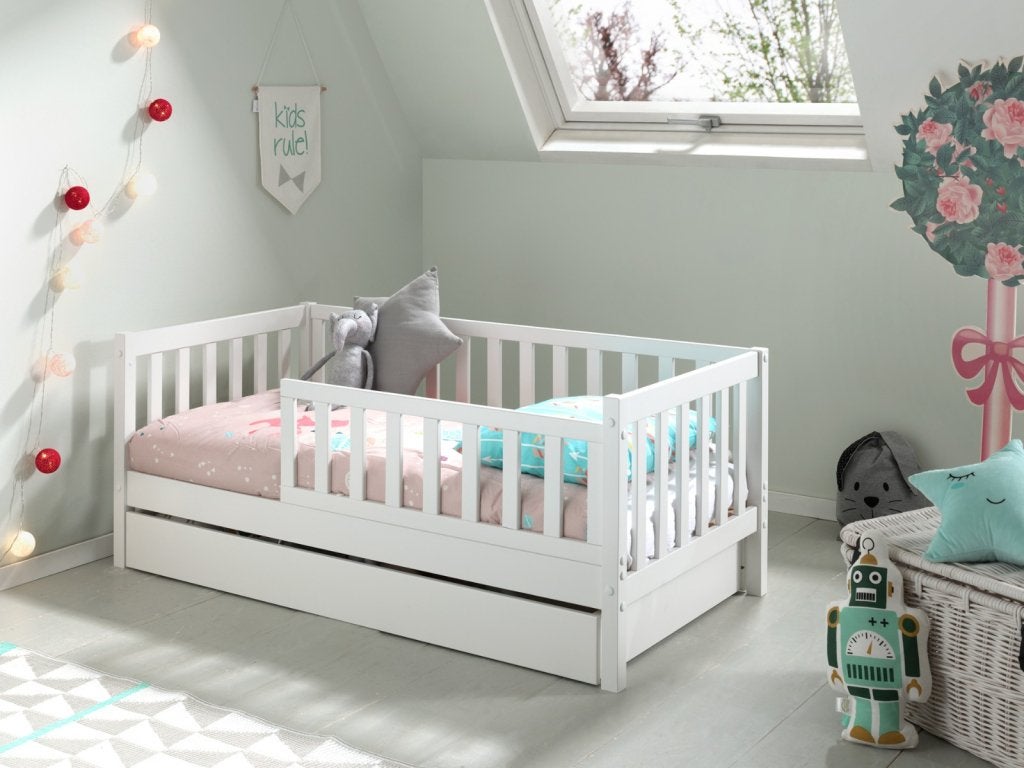 Peuterbed Toddler 70 wit, Kinderen en Baby's, Kinderkamer | Bedden, Niet ingevuld, Niet ingevuld, Niet ingevuld