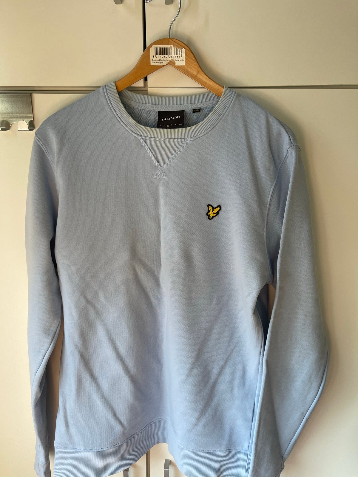 Lyle & Scott sweater lichtblauw maat M, Ophalen of Verzenden, Zo goed als nieuw, Maat 48/50 (M), Blauw