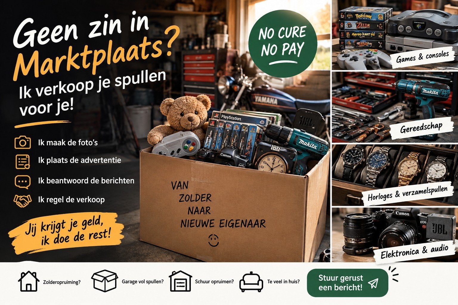 geen zin in marktplaats? ik verkoop je spullen voor je