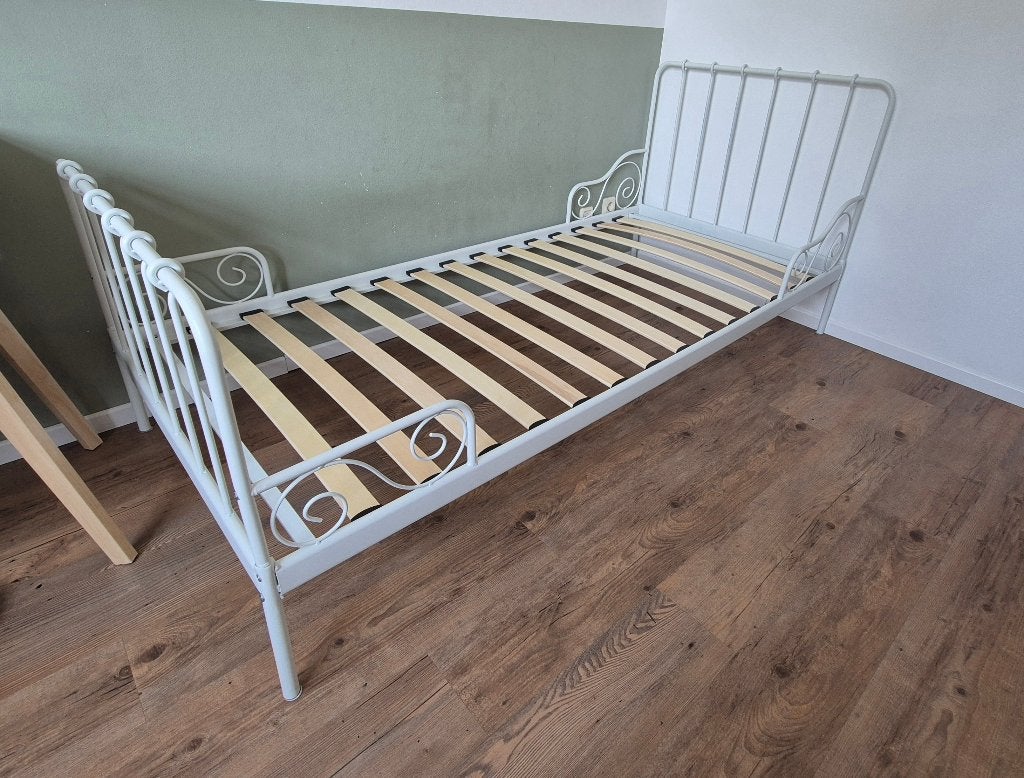 Eenpersoonsbed, Huis en Inrichting, Slaapkamer | Bedden, Ophalen, Gebruikt, 90 cm, Eenpersoons
