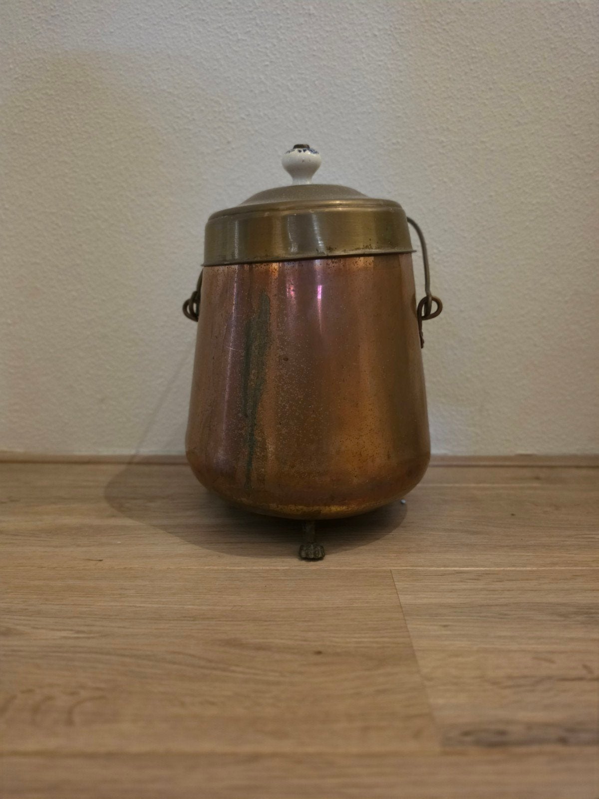 Antieke koperen doofpot, Ophalen of Verzenden