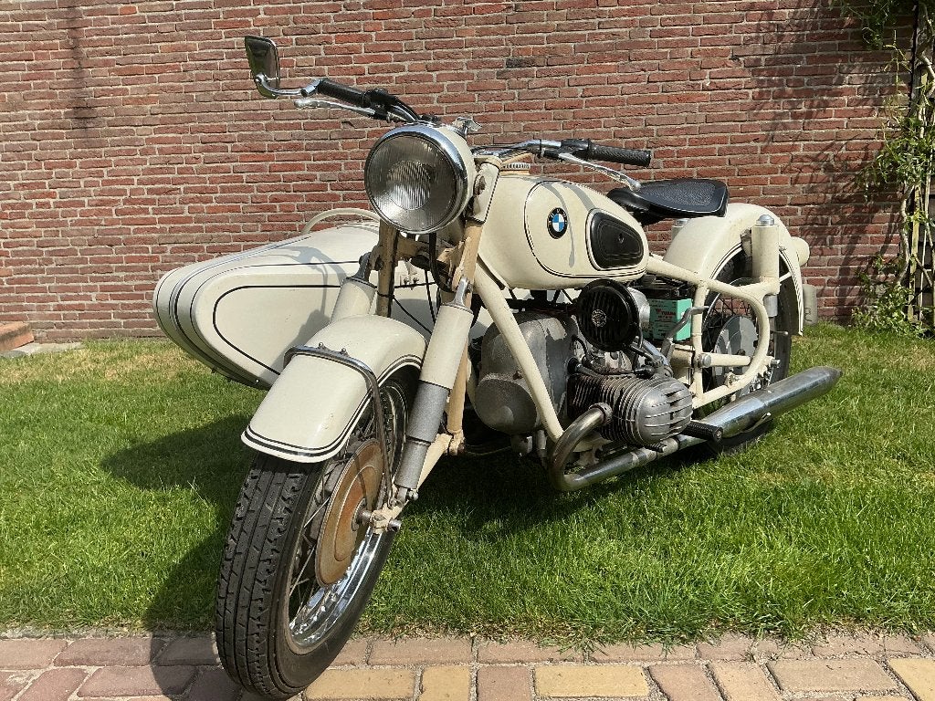 BMW R60 met Hollandia Zijspan – Rijklaar bj. 1969, Cardan-aandrijving, 2 cilinders, 594 cc, Gebruikt