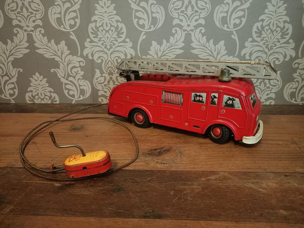 Blikken DAF Brandweer/ Arnold/ Germany /28cm, Antiek en Kunst, Antiek | Speelgoed, Verzenden