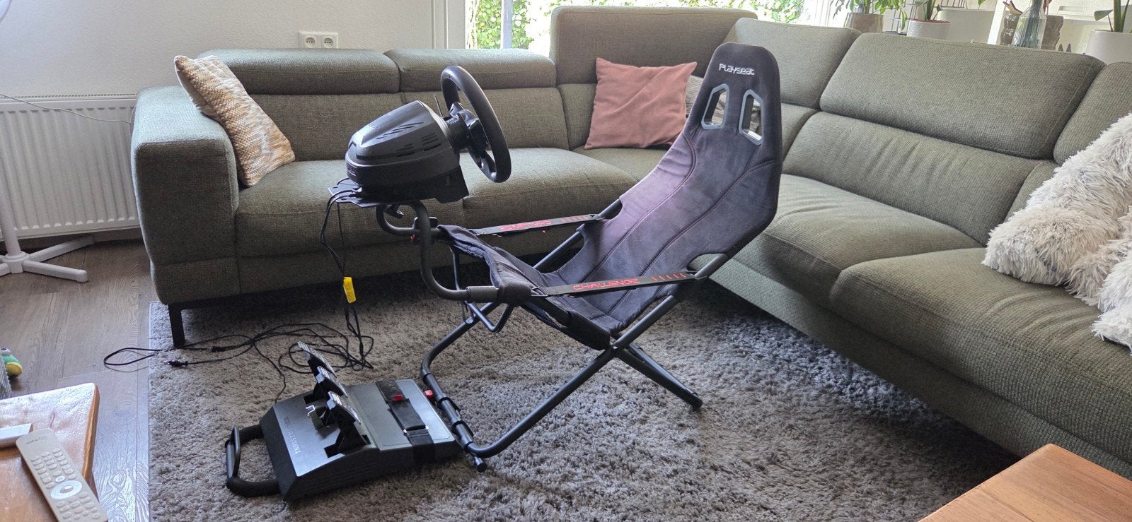 Thrustmaster T300RS met T3PA pedalen en Playseat Challenge, Ophalen, Gebruikt