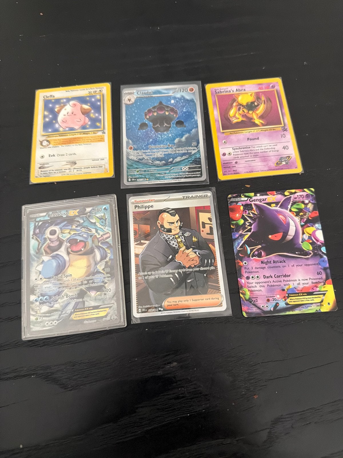 Pokémon Kaarten Collectie: Blastoise, Gengar, Cleffa, etc., Ophalen of Verzenden, Gebruikt, Meerdere kaarten