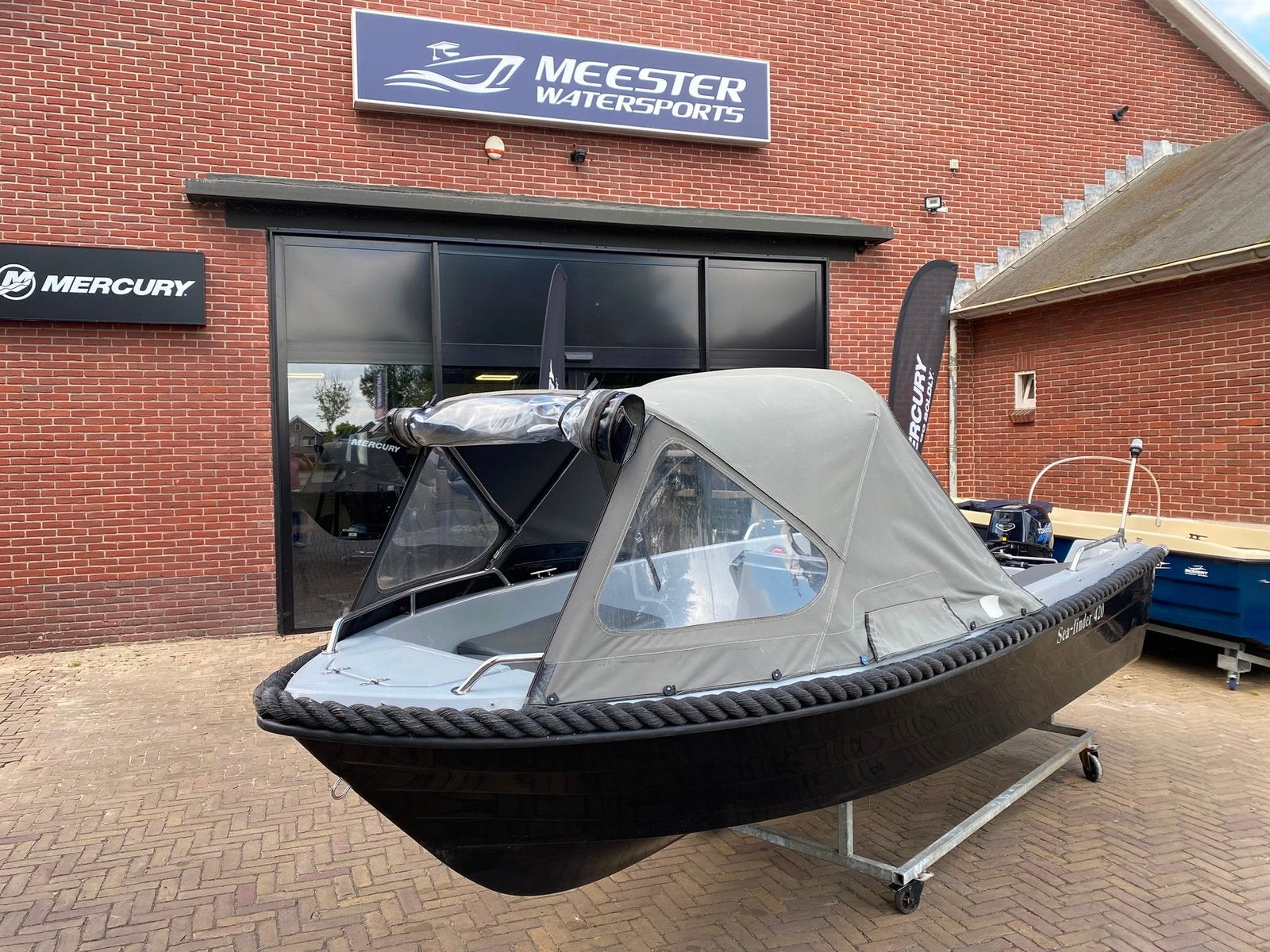 Seafinder 4.20 consoleboot met Tohatsu 9.8 pk – Vaarklaar!, Watersport en Boten, Vis- en Consoleboten, Ophalen, Gebruikt, Elektrische start