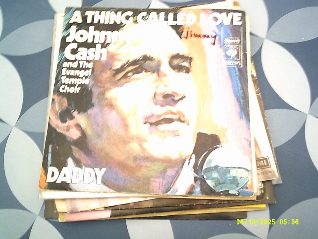 Johnny Cash – A Thing Called Love / Daddy (Vinyl Single), Gebruikt, 7 inch, Ophalen of Verzenden, Beschermende buitenhoes