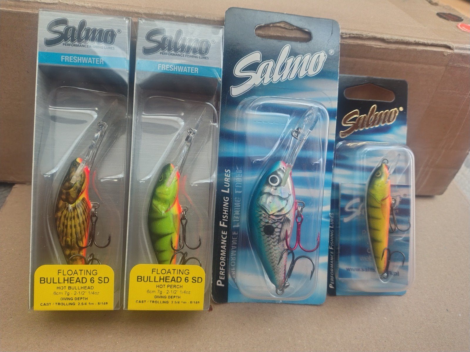 Salmo Kunstaas Set - Bullhead & Minnow Pluggen, Ophalen of Verzenden, Nieuw, Kunstaas