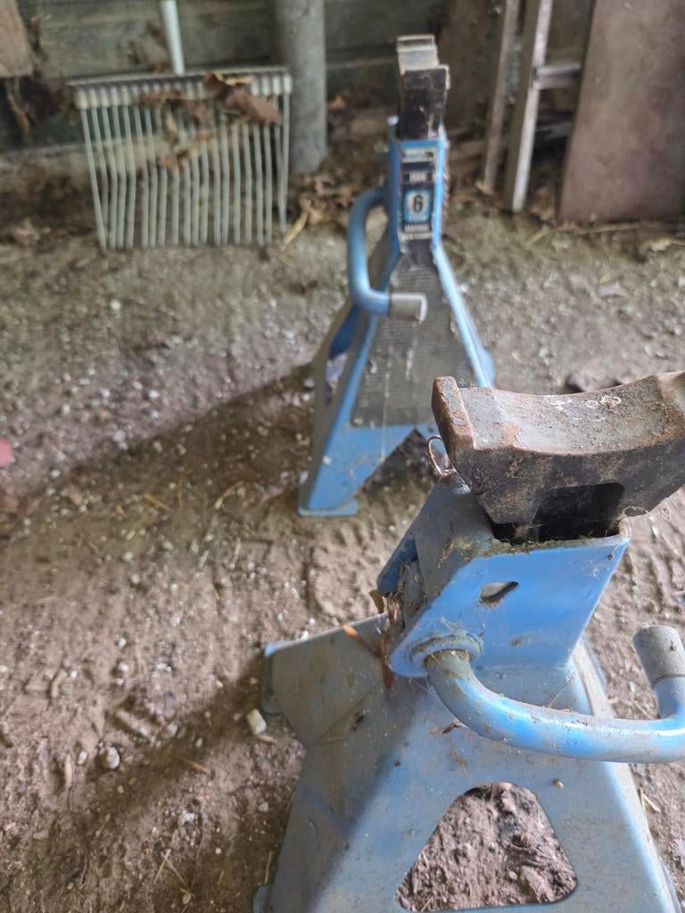 Set van 2 robuuste assteunen voor voertuigonderhoud, Auto diversen, Ophalen