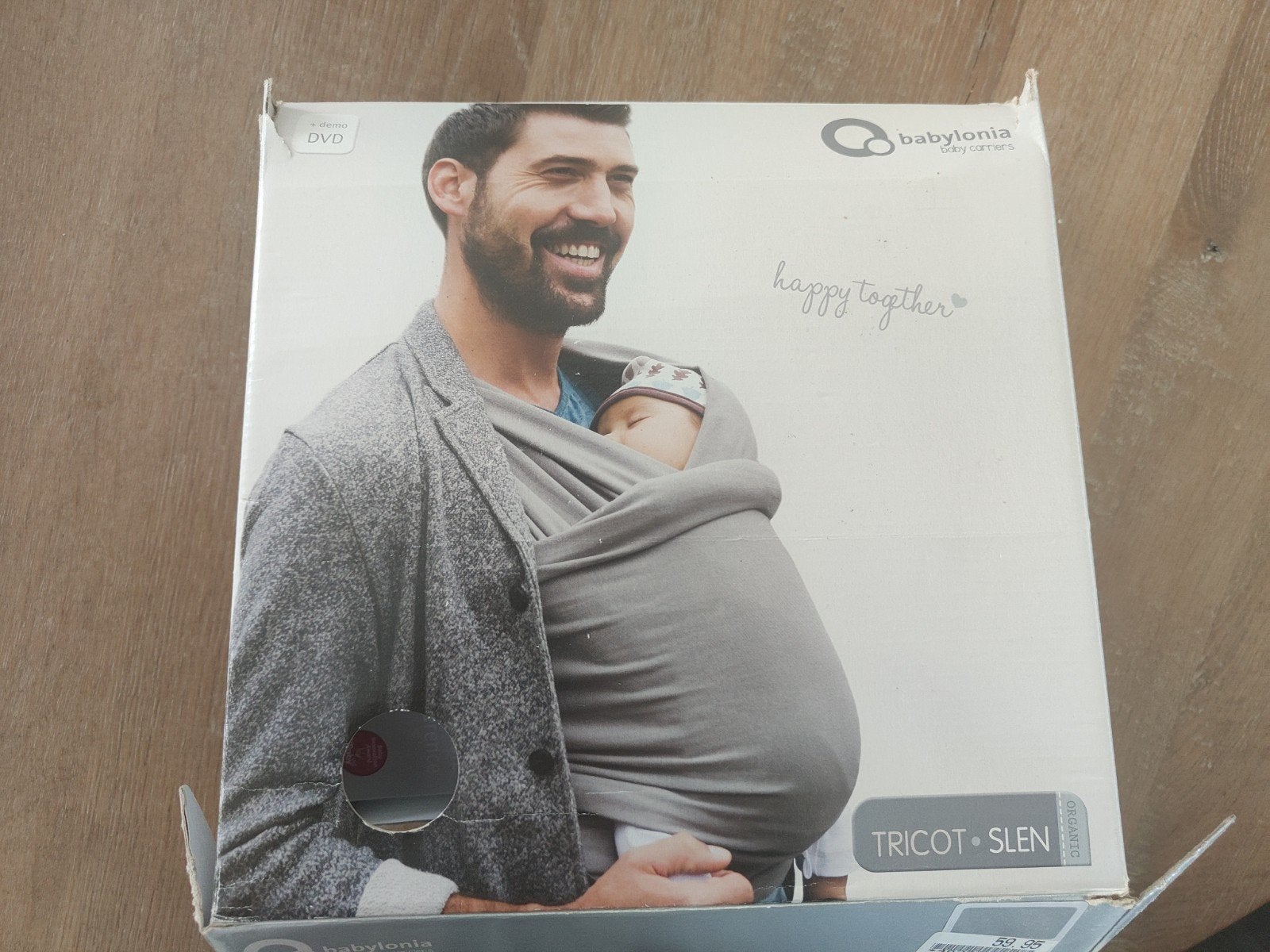 Babylonia Tricot-Slen Draagdoek Lichtgrijs, Kinderen en Baby's, Babydragers en Draagdoeken, Ophalen of Verzenden