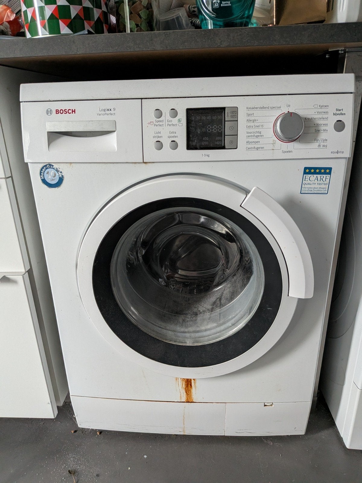 Bosch Logixx 9 VarioPerfect Wasmachine - 9kg, Ophalen, 1200 tot 1600 toeren, Gebruikt, 8 tot 10 kg