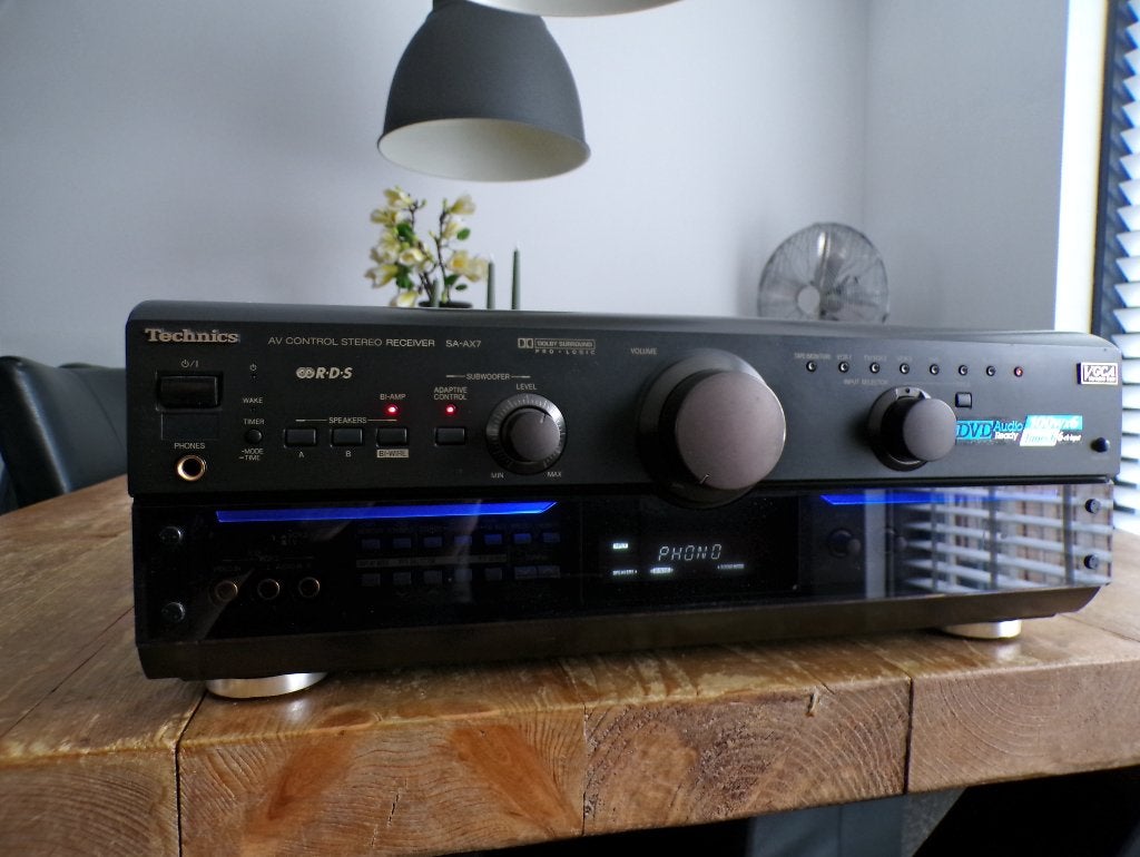 Mooie topklasse 5.1 receiver van Technics, type SA-AX7., Audio, Tv en Foto, Versterkers en Receivers, Zo goed als nieuw, 5.1, 120 watt of meer