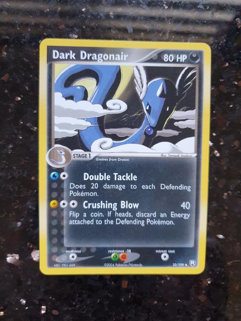 Dark dragonair 32/109 pokemon kaart, Ophalen of Verzenden, Zo goed als nieuw