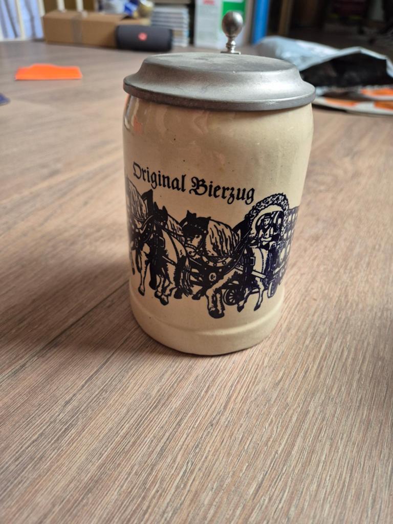 Gerz vintage stenen bierpul, Verzamelen, Biermerken, Ophalen of Verzenden, Nieuw, Pul(len), Overige merken