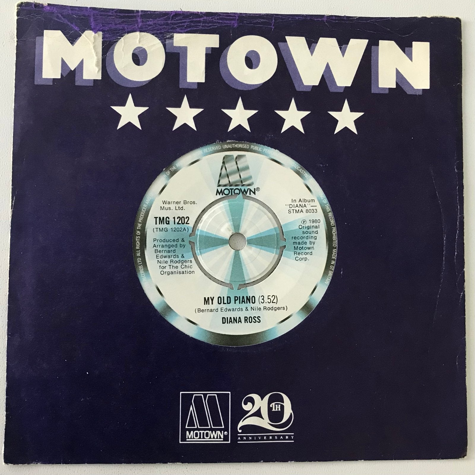 Diana Ross - My Old Piano / Where Did We Go Wrong (7 inch), Gebruikt, Originele persing, 7 inch, Ophalen of Verzenden