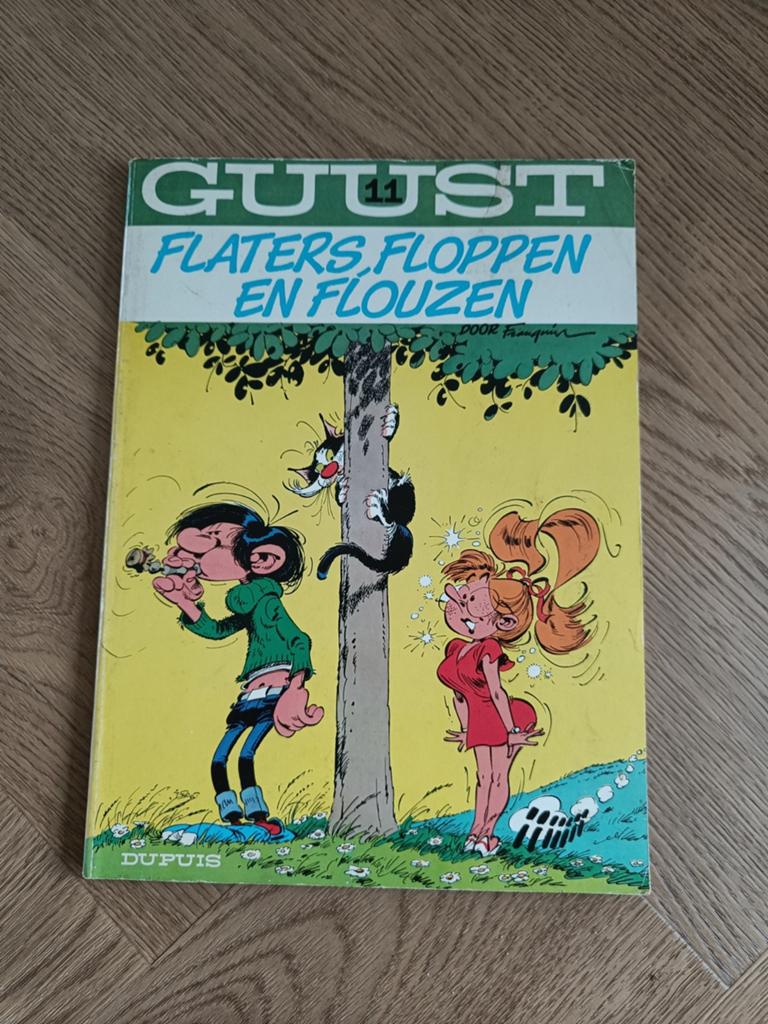 Guust Flaters Floppen en Flouzen - Stripboek, Eén stripboek, Ophalen, Gelezen, Franquin