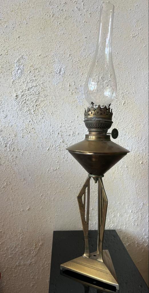 Antieke olielamp - Art Deco stijl, Ophalen