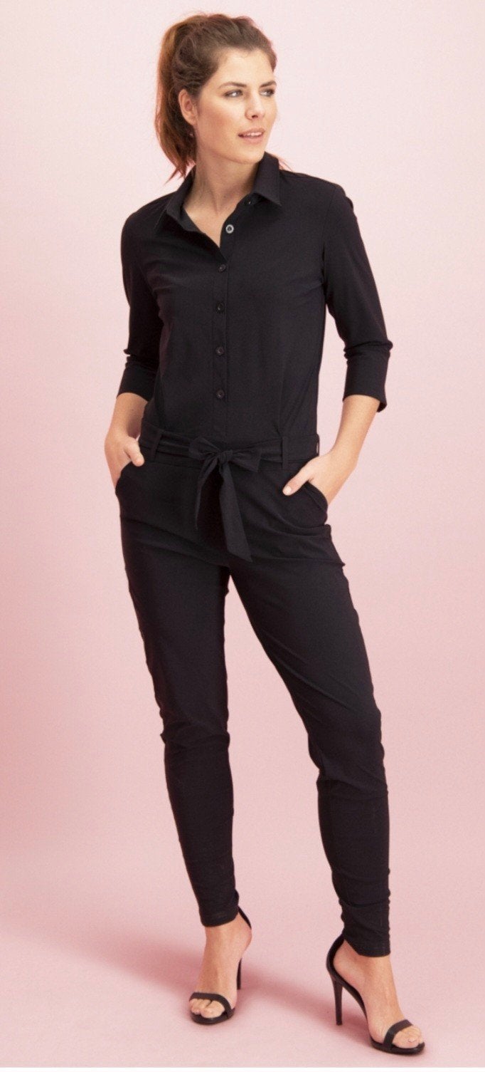 Studio Anneloes Angelique jumpsuit travelstof XS zwart nieuw, Studio Anneloes, Zwart, Nieuw, Ophalen of Verzenden