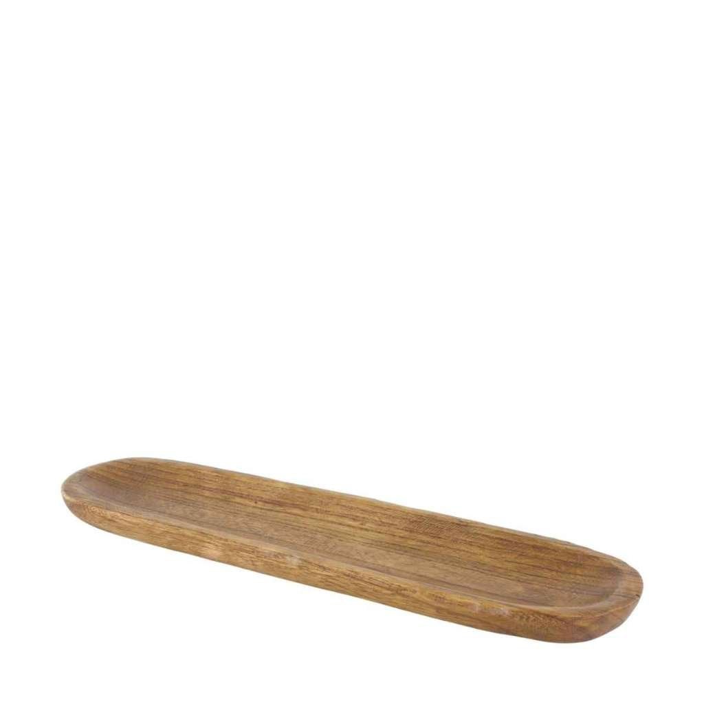 Houten ovale schaal paulownia 49,5 cm nieuw, Huis en Inrichting, Schaal, Nieuw, Ophalen of Verzenden, Ovaal