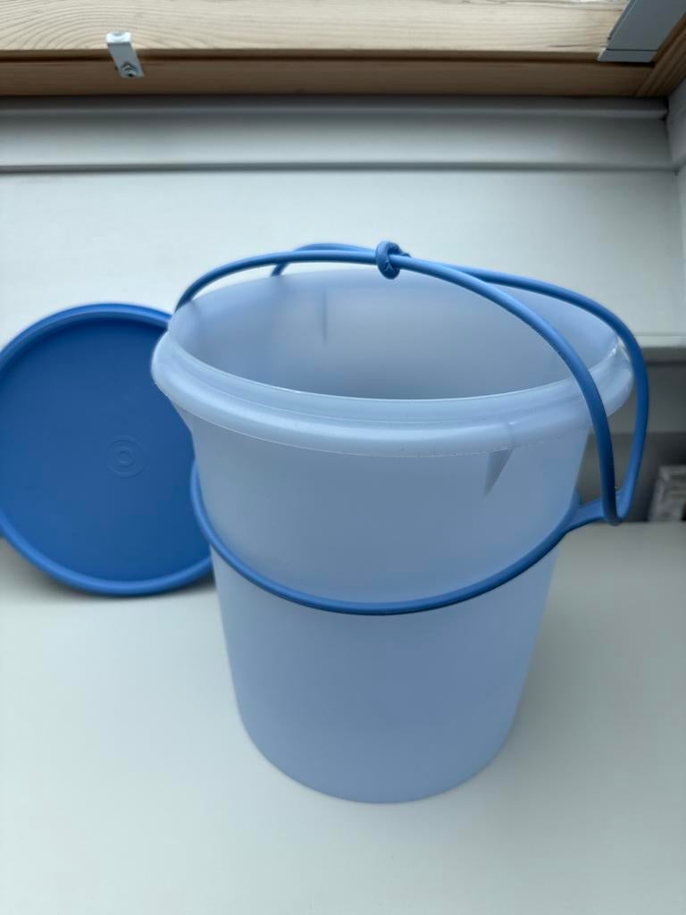 Tupperware wasemmer met deksel - Blauw, Ophalen, Gebruikt, Blauw, Overige typen